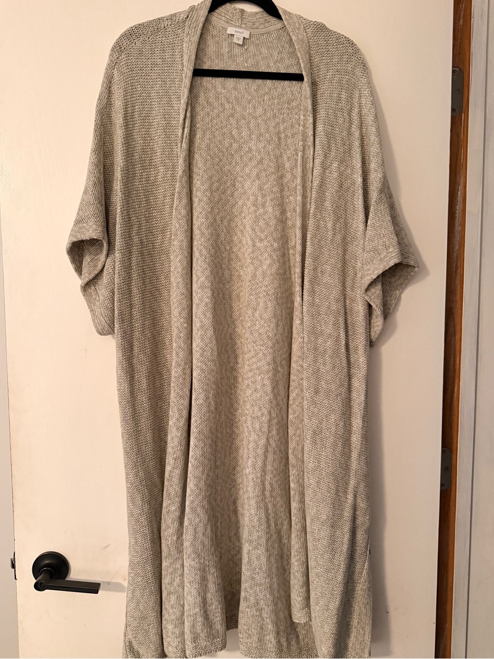 J.Jill Heathered Grey/Cream Cardigan